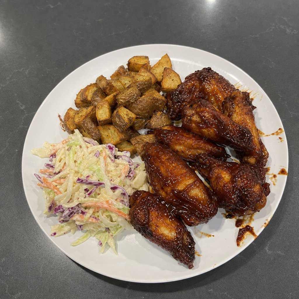 Ailes de poulet croustillantes, sauce BBQ maison