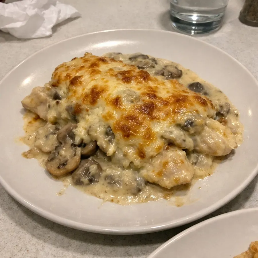 Casserole de pangasius gratinée aux champignons et fromage P'tit Québec