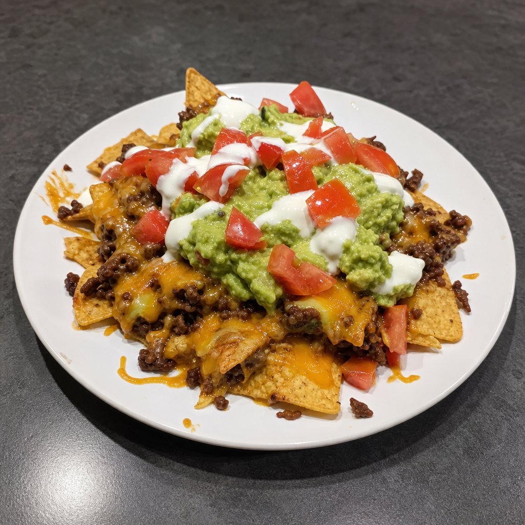 Nachos gratinés au bœuf