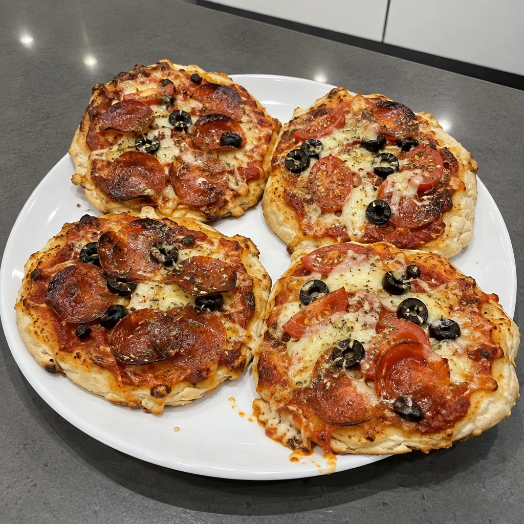 Pizzas maison au pepperoni, pâte à la farine Five Roses